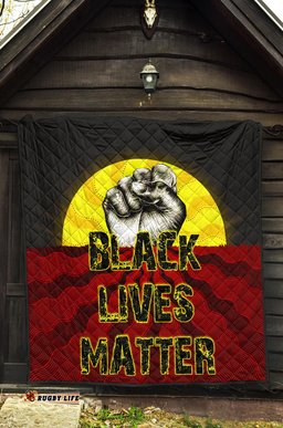 premium quilt aboriginal black lives matter sun dot painting