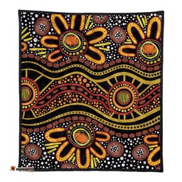 Australia Aboriginal Quilt - Dot In Aboriginal Style Quilt