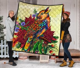 premium quilt australia kookaburra with waratah