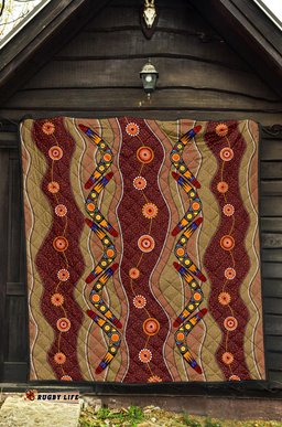 premium quilts aboriginal patterns coverlets boomerang