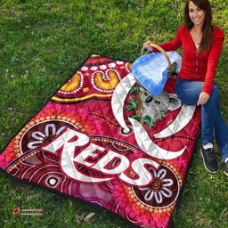 queensland reds aboriginal premium quilt koala indigenous vibes
