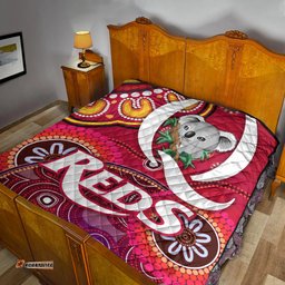 queensland reds aboriginal premium quilt koala indigenous vibes