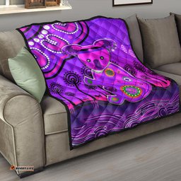 aboriginal art koala premium quilt indigenous unique vibes purple