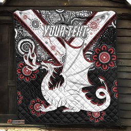 st george rugby quilt custom aboriginal dragons quilt