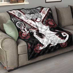st george rugby quilt custom aboriginal dragons quilt