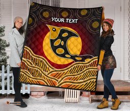personalised premium quilt aboriginal dot patterns fish