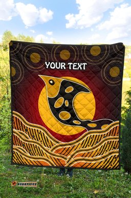 personalised premium quilt aboriginal dot patterns fish