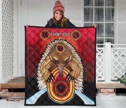 custom aboriginal quilt australian echidna