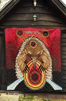 custom aboriginal quilt australian echidna