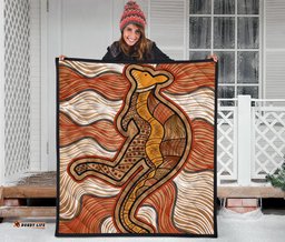 aboriginal premium quilt indigenous kangaroo vintage stye