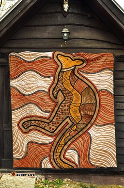 aboriginal premium quilt indigenous kangaroo vintage stye