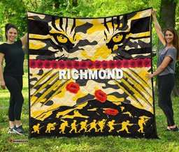 richmond tigers premium quilt anzac day country style 04