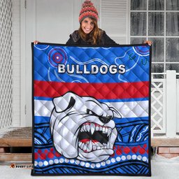 bulldogs indigenous premium quilt western football