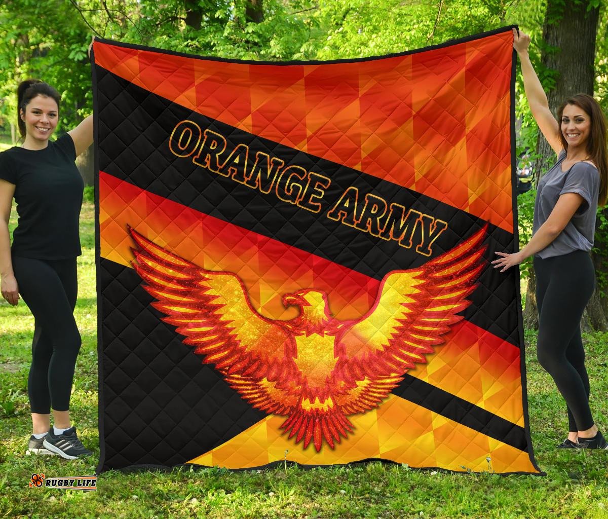 orange army premium quilt cricket sporty style