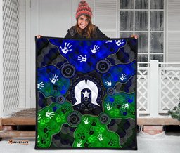 aboriginal premium quilt torres strait symbol with indigenous patterns