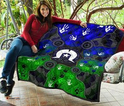 aboriginal premium quilt torres strait symbol with indigenous patterns