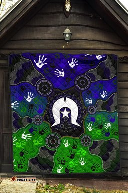 aboriginal premium quilt torres strait symbol with indigenous patterns
