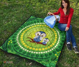 aboriginal premium quilt indigenous owl