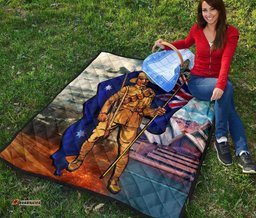 anzac premium quilt australian soldier