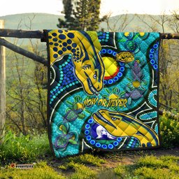 Parramatta Eels Custom Quilt - Parramatta Eels Now Or Never Indigenous Culture Flag Dot Art Painting