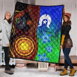 australia indigenous aboriginal and torres strait islands premium quilt flag vibes