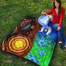 australia indigenous aboriginal and torres strait islands premium quilt flag vibes