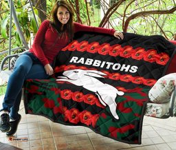 south sydney rabbitohs premium quilt anzac day poppy flower vibes