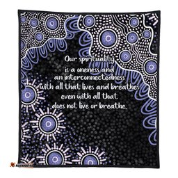 Australia Aboriginal Quilt - The More You Know The Less You Need Purple Patterns Quilt