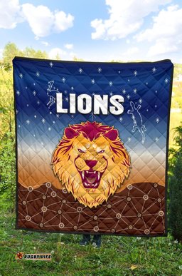 brisbane lions premium quilt simple indigenous