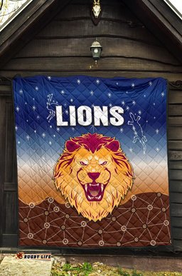 brisbane lions premium quilt simple indigenous