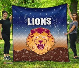 brisbane lions premium quilt simple indigenous