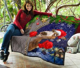 christmas premium quilt funny kangaroo christmas