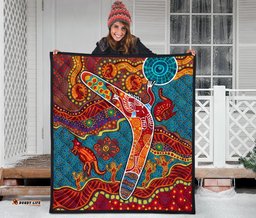 aboriginal premium quilt indigenous boomerang