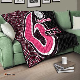 sydney sixers premium quilt cricket aboriginal dot patterns
