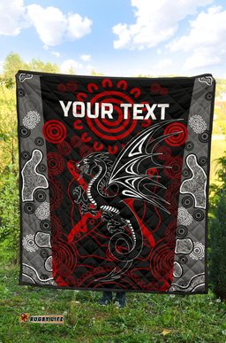 custom personalised dragons premium quilt st george aboriginal