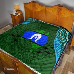 torest trait islands mix aboriginal pattern quilt 02
