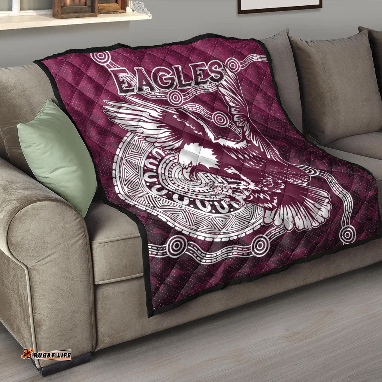 Manly Warringah Sea Eagles Quilt - Custom Super Eagles Quilt