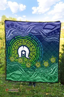 torres strait islanders premium quilt aboriginal turtle