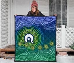 torres strait islanders premium quilt aboriginal turtle