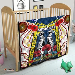 cowboys anzac day watercolour rugby quilt custom remembrance cowboys with poppy flower