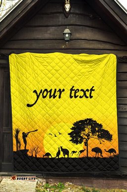 custom text quilts sunset australia view