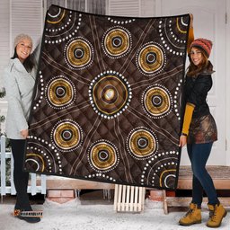 Australia Aboriginal Inspired Quilt - Aboriginal Dot Art Quilt