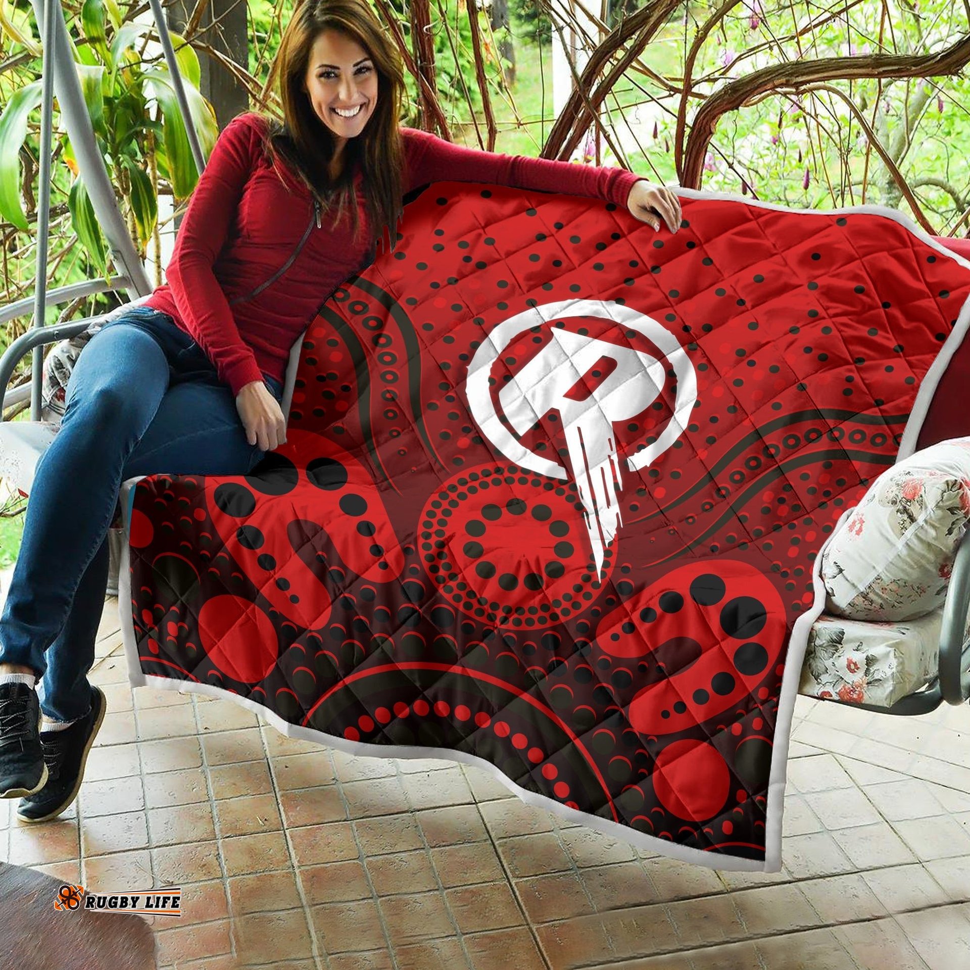 melbourne renegades quilt aboriginal style of dot