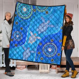 aboriginal art turtle premium quilt indigenous simple vibes