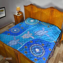aboriginal art turtle premium quilt indigenous simple vibes