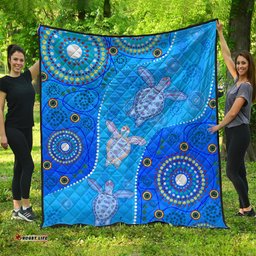aboriginal art turtle premium quilt indigenous simple vibes