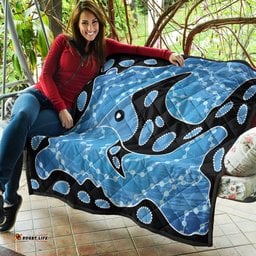 Australia Aboriginal Inspired Quilt - Aboriginal Art Vector Background With Fish Quilt