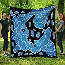 Australia Aboriginal Inspired Quilt - Aboriginal Art Vector Background With Fish Quilt