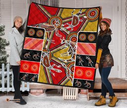 Australia Aboriginal Inspired Quilt - Kangaroo Dot Painting Patterns