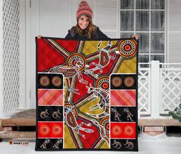 Australia Aboriginal Inspired Quilt - Kangaroo Dot Painting Patterns